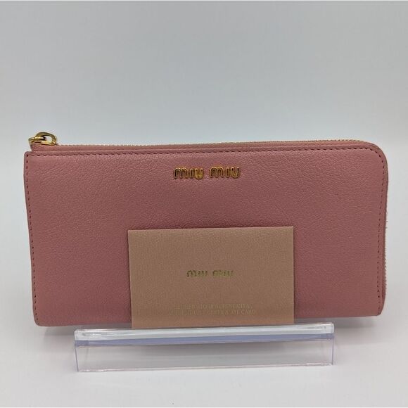 Miu Miu Pink Zip Wallet - Picture 12 of 15